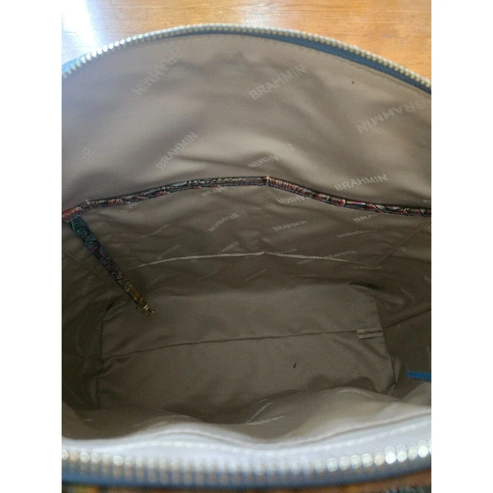 Brahmin Leather Croc Embossed Duxbury Large Esplanade Ombre Melbourne Satchel